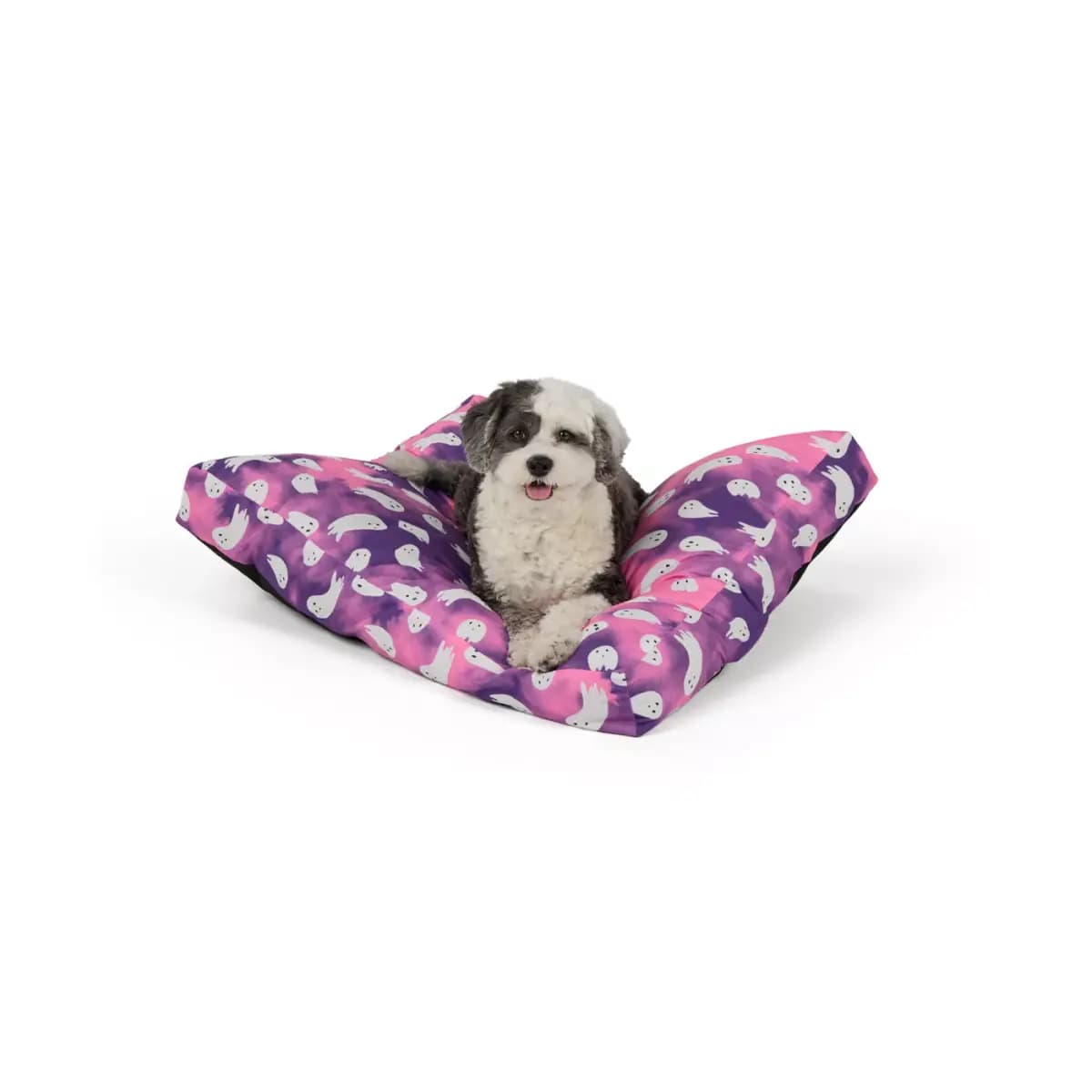 Thrills & Chills® Halloween Ghost Pillow Dog Bed, ONESIZE 36 IN L X 28 IN W [Brand Thrills & Chills®, Includes 1 Pillow Bed, Intended Pet(s) Dpgs, Material(s) Polyfill, Velboa, Non
