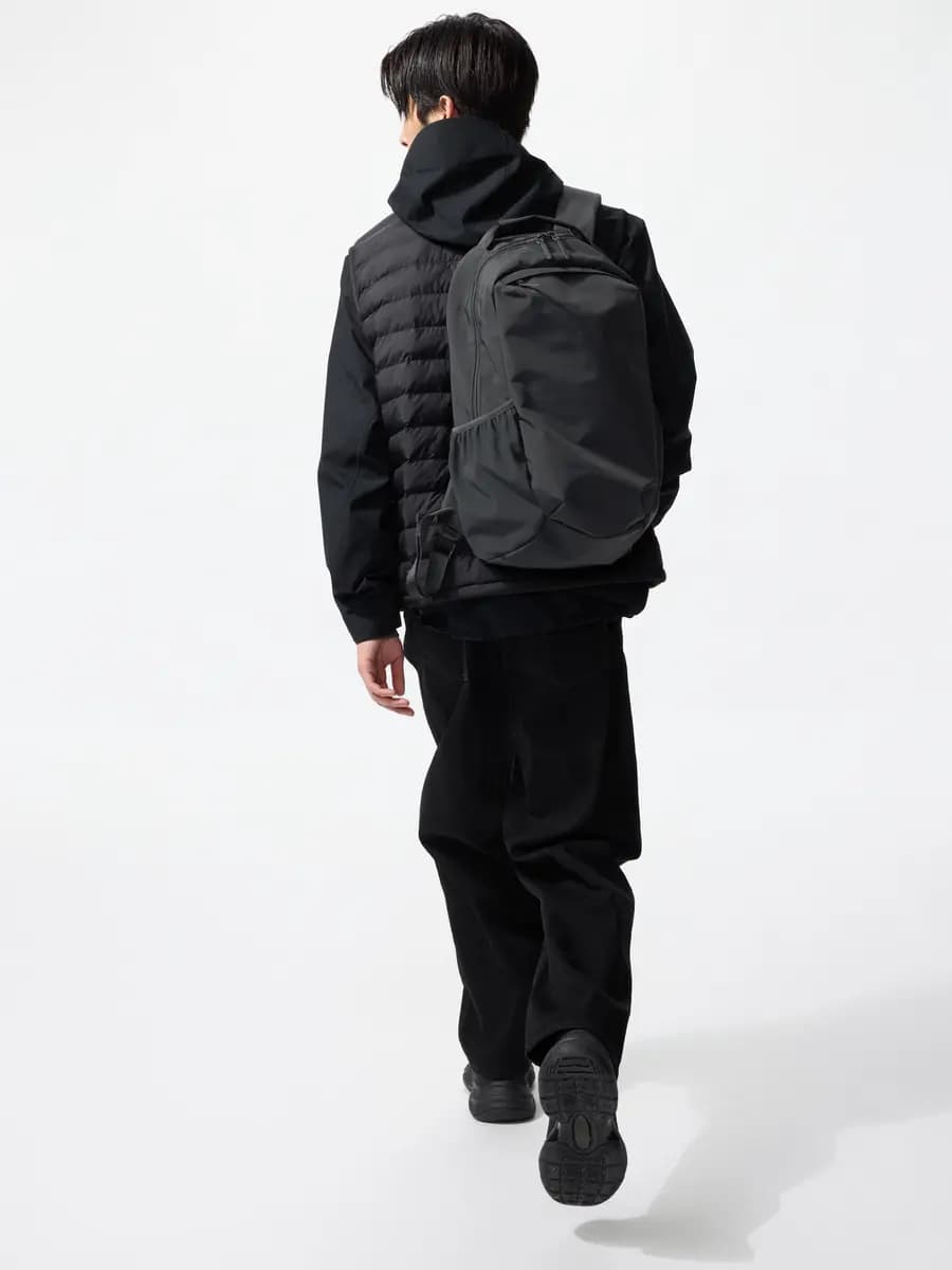 Uniqlo Utility Backpack Black [Imported, Do not wash, Do not dry clean, The front pocket has a key holder.]