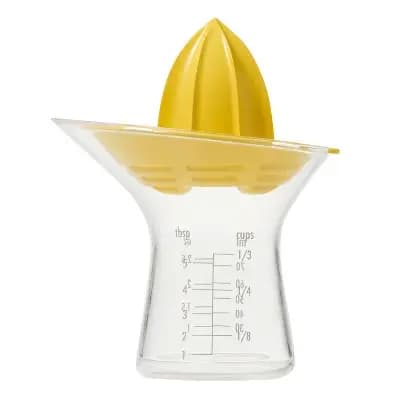 OXO Small Citrus Reamer: Yellow Plastic Juicer, Dishwasher-Safe, 5" Height, 3.6" Width & Depth [Plastic, .13 Pounds, Dishwasher-Safe]