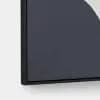 28"x36" Large Graphic Abstract Black Framed Sand Texture Canvas Wall Art - Threshold™ [6.38 Pounds, Polystyrene (Frame), Framed]