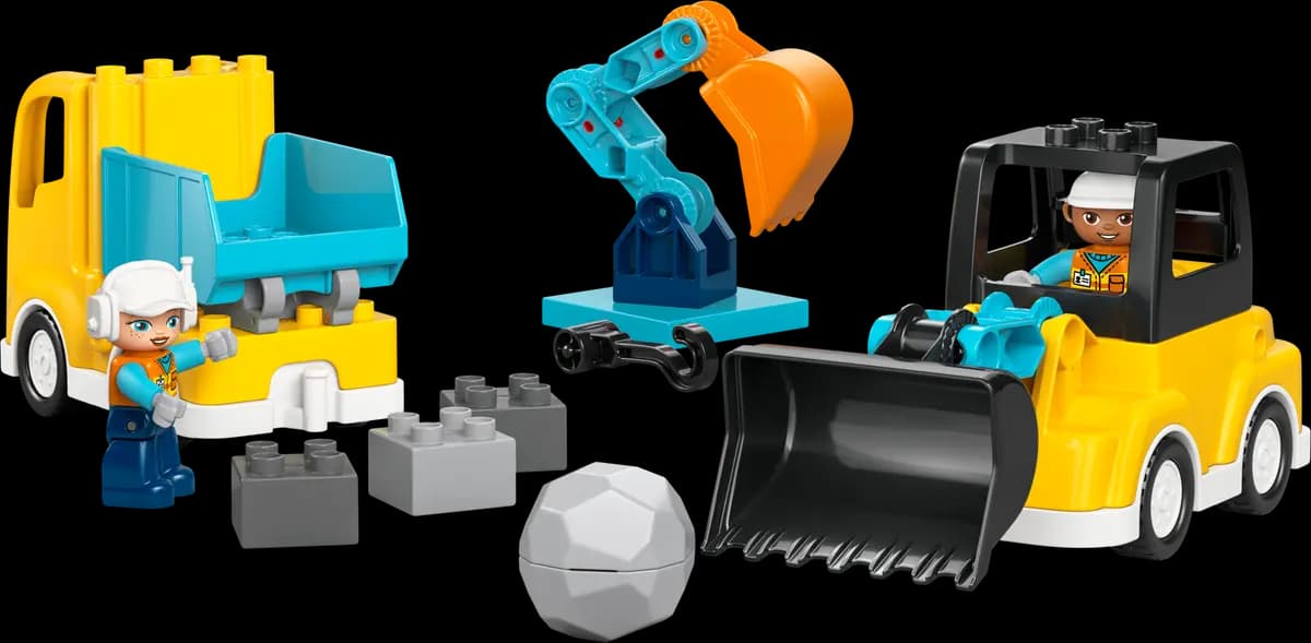 LEGO 3 in 1 Construction Vehicles 10475 [22 pieces, ages 2+, DUPLOÃƒÆ’Ã†â€™ÃƒÂ¢Ã¢â€šÂ¬Ã…Â¡ÃƒÆ’Ã¢â‚¬Å¡Ãƒâ€šÃ‚Â®]