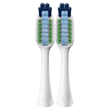 Oral-B Clic Toothbrush Whitening Replacement Brush Heads, White, 2 Count [7 SMART Brushing Modes, Interactive Color Display, Artificial Intelligence + 3D]