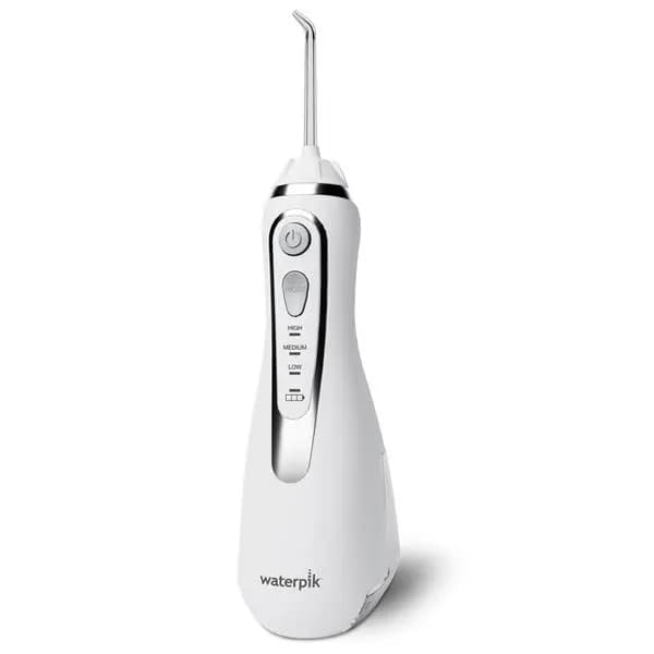 Waterpik White Cordless Advanced 2.0 Water Flosser – White (WP-580) [10 Ounces ( 296 ml ), 1250, 3]