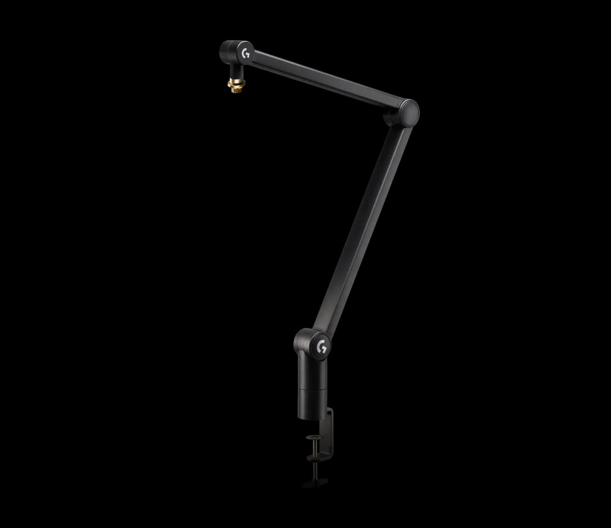 Logitech Compass Microphone Boom Arm - Black [Extruded aluminum, C-clamp, 360 degrees]