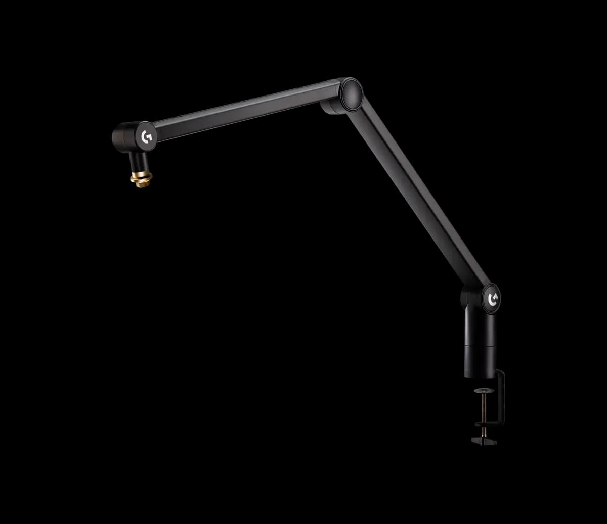 Logitech Compass Microphone Boom Arm - Black [Extruded aluminum, C-clamp, 360 degrees]