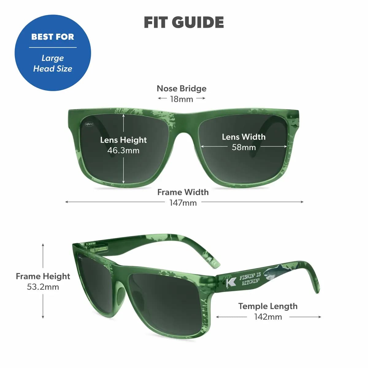 Knockaround Dogfish Head Torrey Pines Sport [Full UV400 eye protection, Green frame with Dogfish Head design, Matte finish]