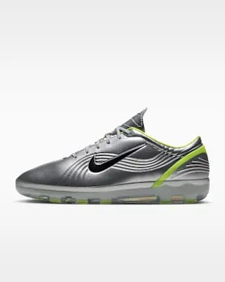 Nike Cryoshot Mercurial Vapor 1 OG Men's Shoes Chrome/Hot Lime/Black [Chrome/Hot Lime/Black, Perforations on the toes add breathability., IQ8161-001]