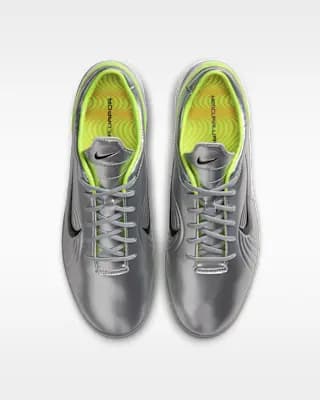 Nike Cryoshot Mercurial Vapor 1 OG Men's Shoes Chrome/Hot Lime/Black [Chrome/Hot Lime/Black, Perforations on the toes add breathability., IQ8161-001]