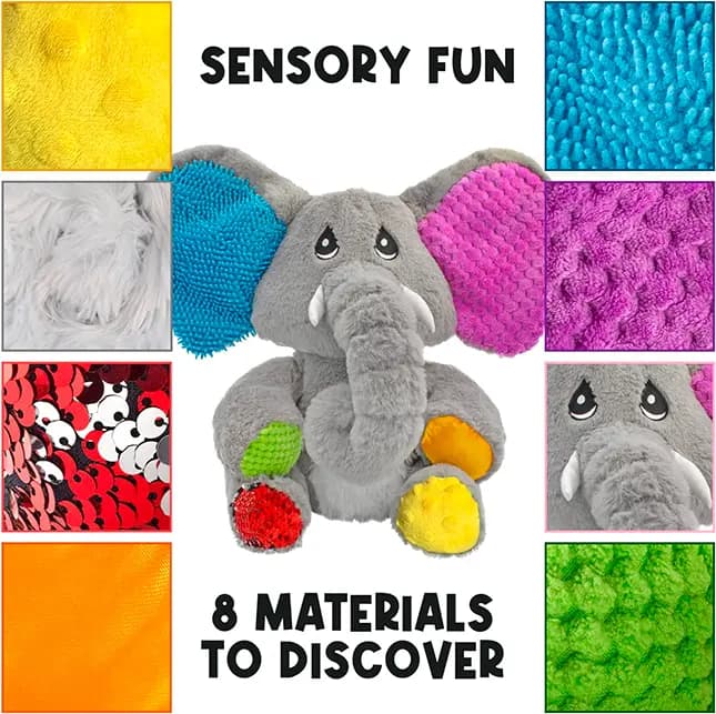 MEAVIA Toys Ellie - Weighted Sensory Elephant [12.25 x 10.5 x 11.75 inches, 3 years, China]