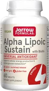 Life Extension Alpha Lipoic Sustain with Biotin 300 mg, 60 tablets [1 tablet, 333 mcg, 300 mg]