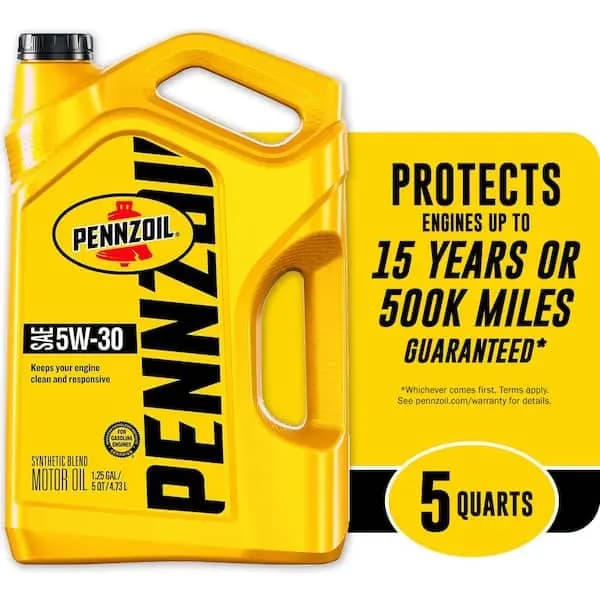 Pennzoil SAE 5W-30 Motor Oil 5 Qt., 550045208 [Automotive Part Type: Engine Oil, General Part Type: Engine Oil, Number Of Units In Package: 1]