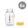 Medela Breast Milk Collection and Storage Bottles with Solid Lids - 6pk/5oz: BPA-Free, Silicone Material [Dimensions (Overall) 5.31 Inches (H) x 7.09 Inches (W) x 4.56, Weight .49 