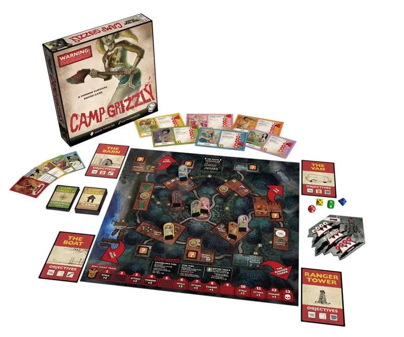 Trick or Treat Studios Camp Grizzly (2nd Edition) [ages 17+, 60 - 90 minutes, players 1 - 6]