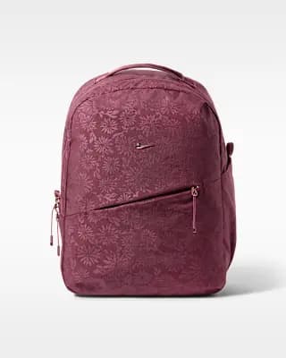 Nike Aura Floral Backpack (24L) Pink Smoke/Pink Smoke/ROSE GOLD BRL [Body: 100% nylon. Lining: 100% polyester, Spot clean, ONE SIZE]