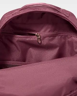 Nike Aura Floral Backpack (24L) Pink Smoke/Pink Smoke/ROSE GOLD BRL [Body: 100% nylon. Lining: 100% polyester, Spot clean, ONE SIZE]