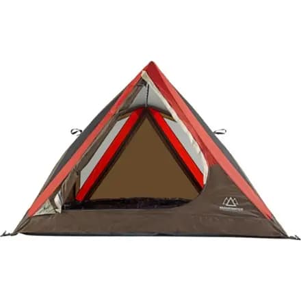 Mountain Summit Gear Rapid Series Alcove 3 Tent Brown/khaki/red [Camping, 3-season, 3-person]