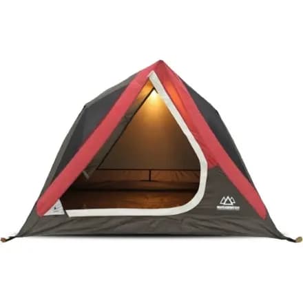 Mountain Summit Gear Rapid Series Alcove 3 Tent Brown/khaki/red [Camping, 3-season, 3-person]
