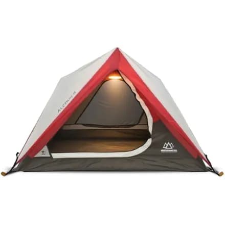 Mountain Summit Gear Rapid Series Alcove 3 Tent Brown/khaki/red [Camping, 3-season, 3-person]
