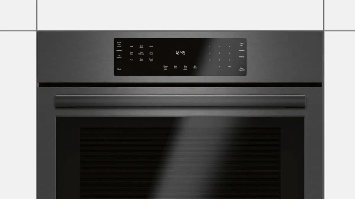 Bosch 800 Series Single Wall Oven 30'' Black Stainless Steel [11, Proof, Roast, Convection Roast, Bake, Convection Bake, Pizza, Convection Multi-Rack, Convection Broil, Broil, Warm