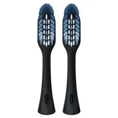 Oral-B Clic Toothbrush Replacement Brush Heads, Black, 2 Count [7 SMART Brushing Modes, Interactive Color Display, Artificial Intelligence + 3D]