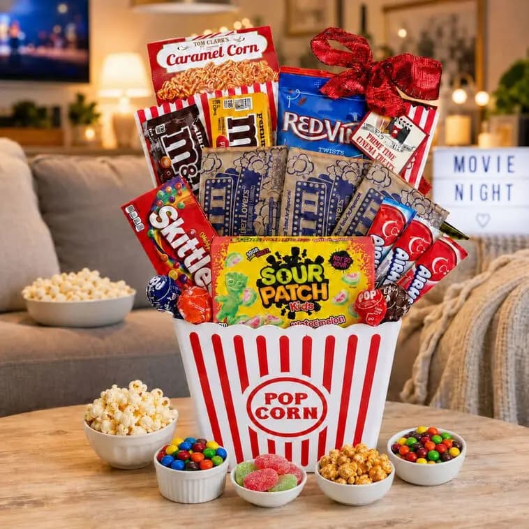 Ultimate Movie Night Gift Set [11x11x13, Plastic, Contains: Wheat, Milk, Eggs, Nuts, S, 734038081310]
