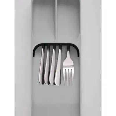 Joseph Joseph DrawerStore Compact Cutlery Organizer- Gray: In-Drawer Flatware Storage with Multiple Compartments [.8 Pounds, Polypropylene, Hand Wash]