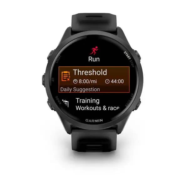 Garmin Forerunner 570 47mm Slate Gray Aluminum with Translucent Black/Black Band [AMOLED (optional always-on mode), 5 ATM, 1.2" (30.4 mm) diameter]