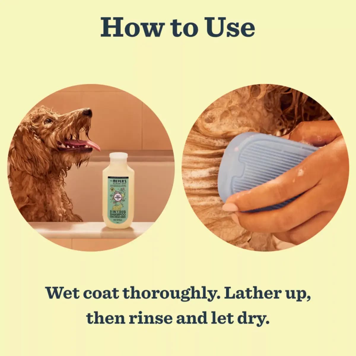 Mrs. Meyer's® 3-in-1 Dog Shampoo & Conditioner - Sweet Chamomile 14 oz [Intended For Dogs, Includes 1 - 14oz bottle, Dimensions "Unit Depth - 1.85in, Pet Weight No pet weight restr