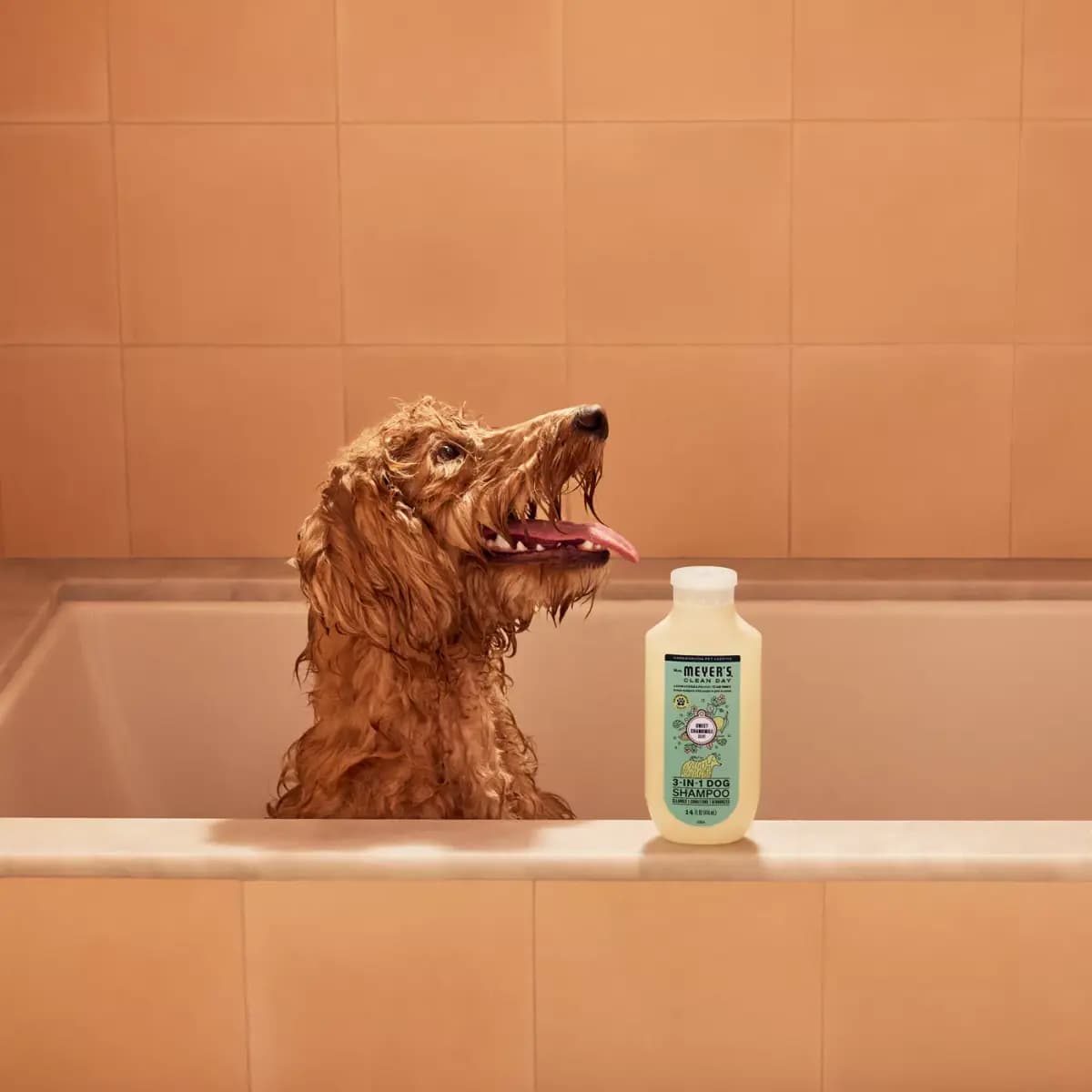Mrs. Meyer's® 3-in-1 Dog Shampoo & Conditioner - Sweet Chamomile 14 oz [Intended For Dogs, Includes 1 - 14oz bottle, Dimensions "Unit Depth - 1.85in, Pet Weight No pet weight restr
