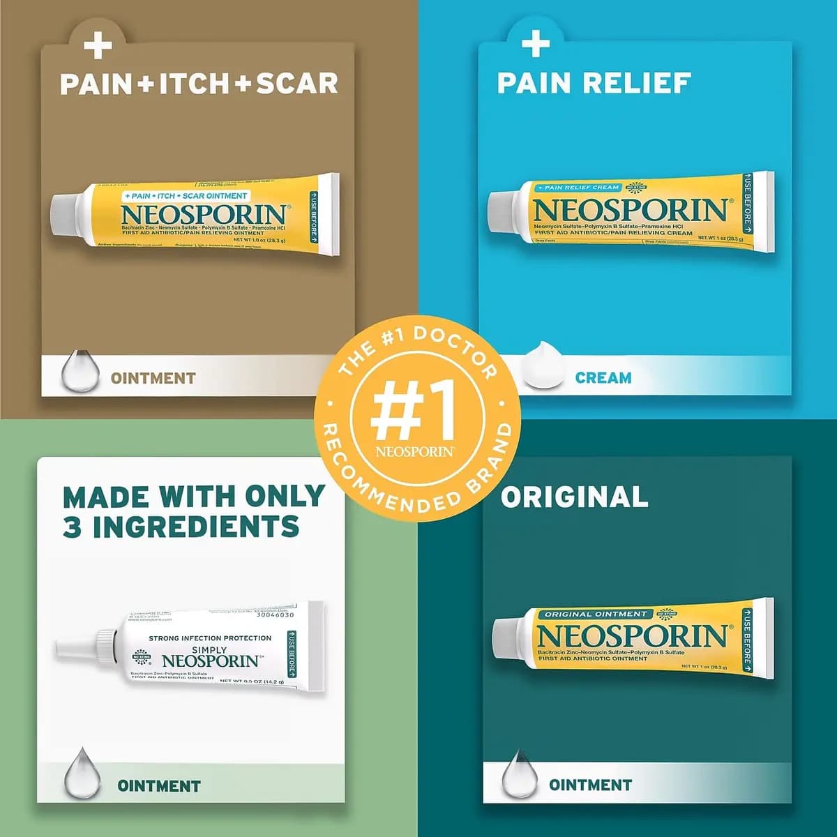Neosporin Ointment 1/32 oz, Pack of 144 [Neosporin, Ointment, 18.14 g]