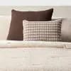 24"x24" Euro Matelasse Decorative Pillow Brown - Threshold™ [2 Pounds, Square (shape), 1]