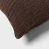 24"x24" Euro Matelasse Decorative Pillow Brown - Threshold™ [2 Pounds, Square (shape), 1]