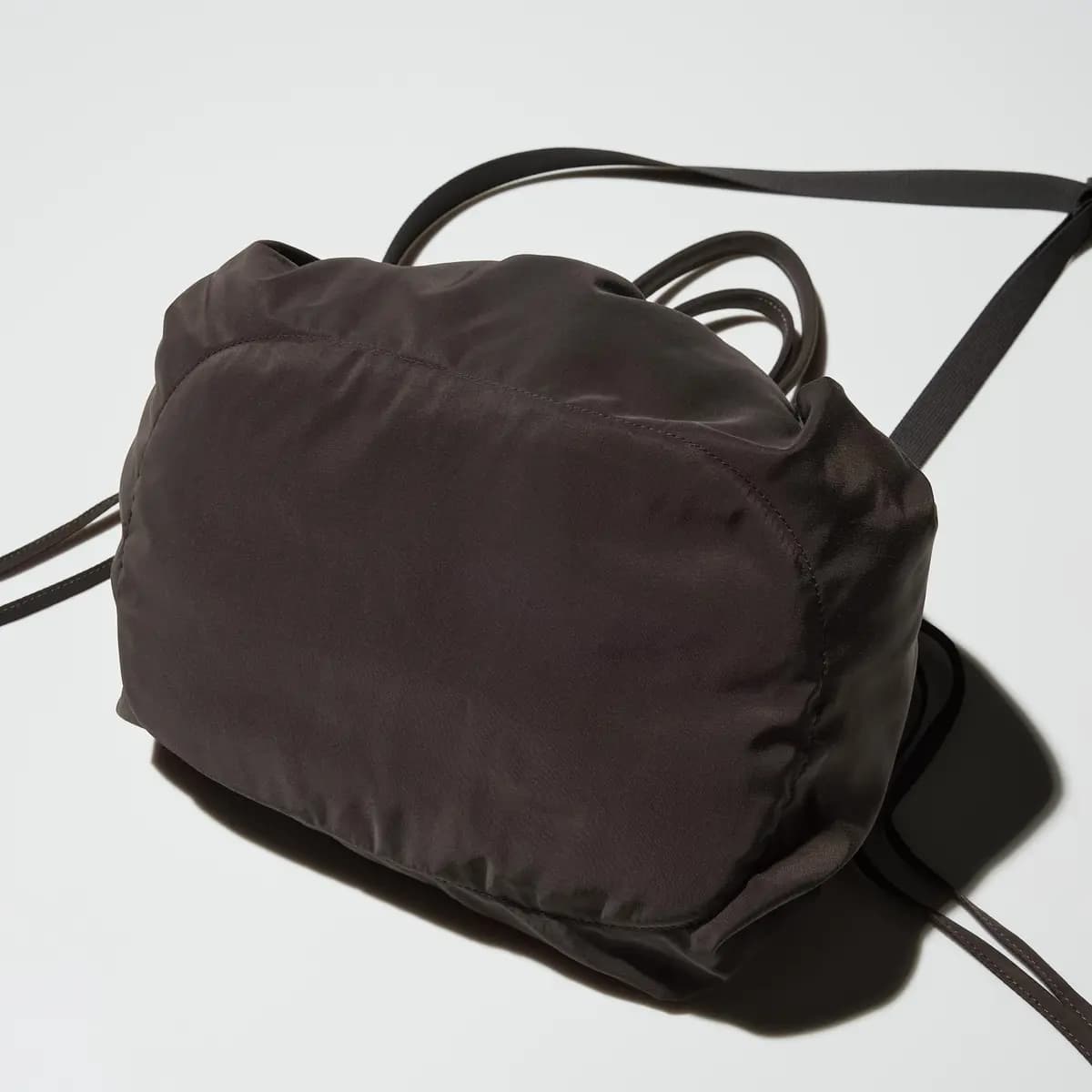 Uniqlo Drawstring Bag Dark Brown [Imported, Do not wash, Do not dry clean, UNIQLO : C View the full collection]