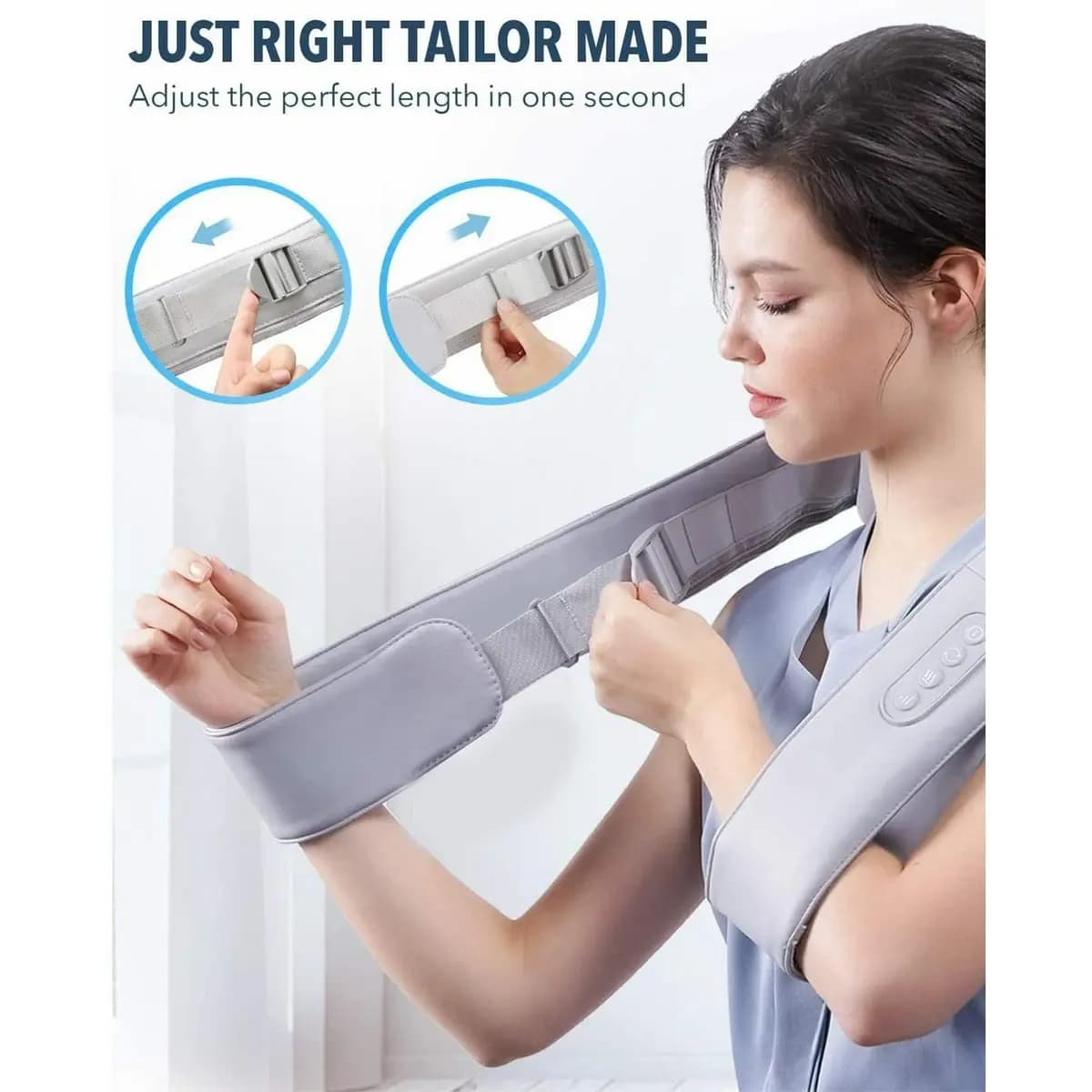 Naipo Neck Massager with Heat [8 shiatsu nodes, 3 speeds, 113Ãƒâ€šÃ‚Â°F heat]