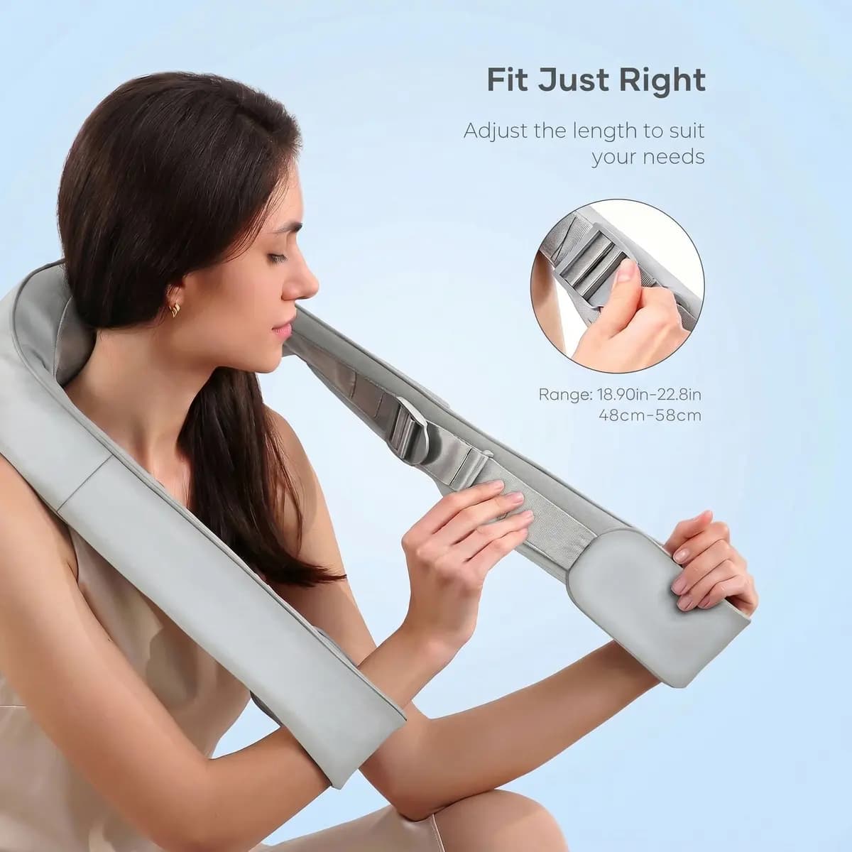 Naipo Neck Massager with Heat [8 shiatsu nodes, 3 speeds, 113Ãƒâ€šÃ‚Â°F heat]