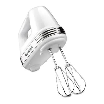Cuisinart Power Advantage 5-Speed Hand Mixer White: Handheld Kitchen Mixer, Soft Start, Dishwasher-Safe [220 watts, Plastic, 2.95 Pounds]