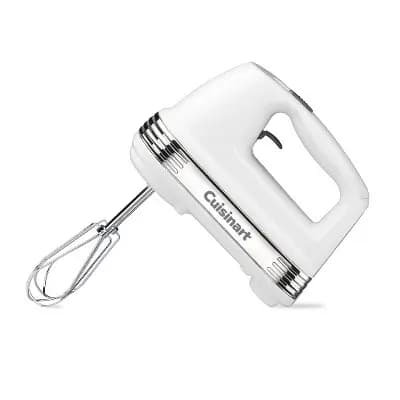 Cuisinart Power Advantage 5-Speed Hand Mixer White: Handheld Kitchen Mixer, Soft Start, Dishwasher-Safe [220 watts, Plastic, 2.95 Pounds]