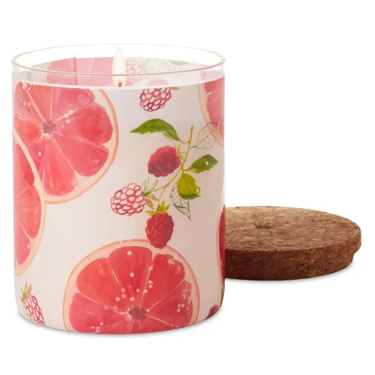 Dahlia and Jasmine Scented 2-Wick Jar Candle, 14.5 oz. [Soy-blend wax glass jar candle featu, Dahlia and jasmine., Scented jar candle makes a great gif, 14.5 oz.]