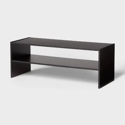 31'' Stackable Shelf Black - Brightroom™ [6 Pounds, Particle Board (Frame), Open Shelves]