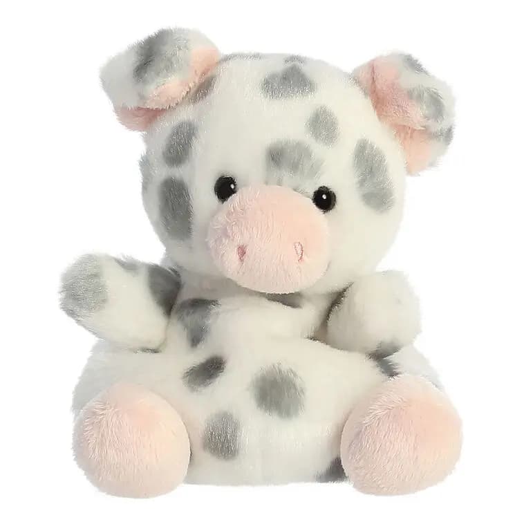 Aurora World Palm Pals Piggles Spotted Piglet Plush, 5" [Piggles Spotted Piglet stuffed anima, Ages 0+., Surface wash only; air dry., Approx. 4" W x 5" H x 4" D]