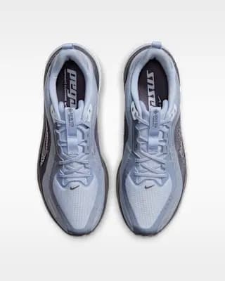 Nike Pegasus 42 GORE-TEX Men's Waterproof Road Running Shoes Light Armory Blue/Gridiron/Football Grey/Metallic Dark Grey [Approx. 323g/11.3oz (Men's US 10), 10mm, Reflective detail