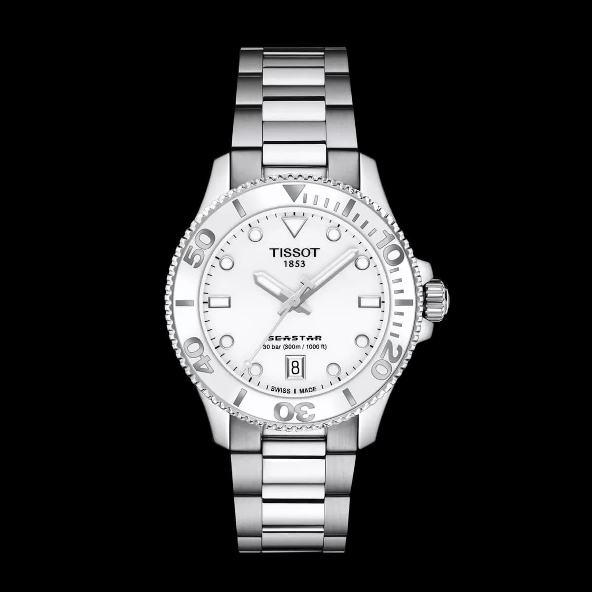 Tissot Seastar 1000 36mm White [36.00 mm, Quartz three hands, 300 m]