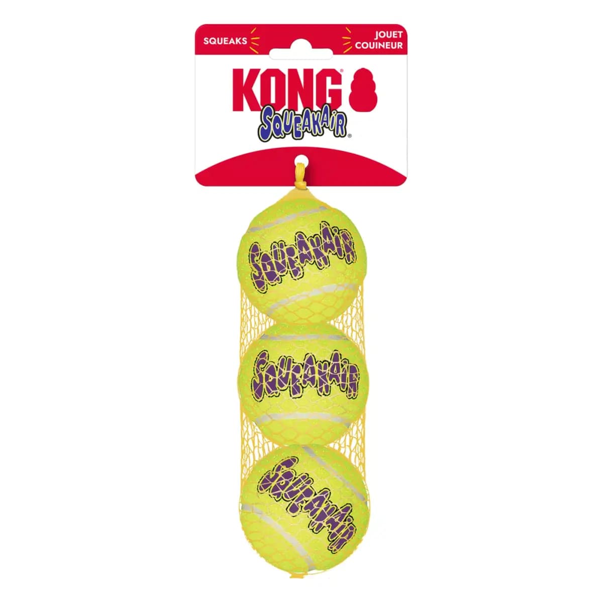 KONG® AirDog® Tennis Ball Set Squeaker Dog Toy - 3 Pack [Description and Overview The KONG SqueakAir® Ball combines two cl, Product Brand & Name KONG SqueakAir® Balls Md, Intended 