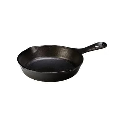 Lodge 6.5" Cast Iron Skillet: Oven & Broiler-Safe, Hand Wash, Gas & Induction Compatible, Black, 1.94 lbs [Cast Iron, 23 Ounces, 1.94 Pounds]