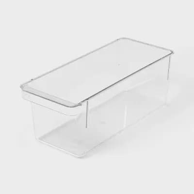 Small Narrow Fridge and Pantry Organizer Bin - Brightroom™ [.53 Pounds, BPA-Free, Hand Wash, Freezer-Safe]