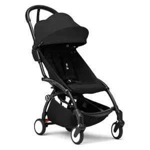 Stokke YOYO³ Stroller Lightweight & Compact Carry-On Compatible - Black - 6m+ [Dimensions (Overall) 33.8 Inches (H) x 17.3 Inches (W) x 41.7, Weight 14.8 Pounds, Holds up to 48.5 P