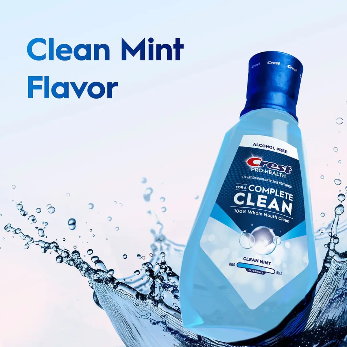 Oral-B Crest Pro Health Complete Clean Mouthwash [Our Best Protection for Kids from Kid's Crest, the #1 Kids Toothpaste Brand in America, Rebuilds tooth density for stronger teeth*