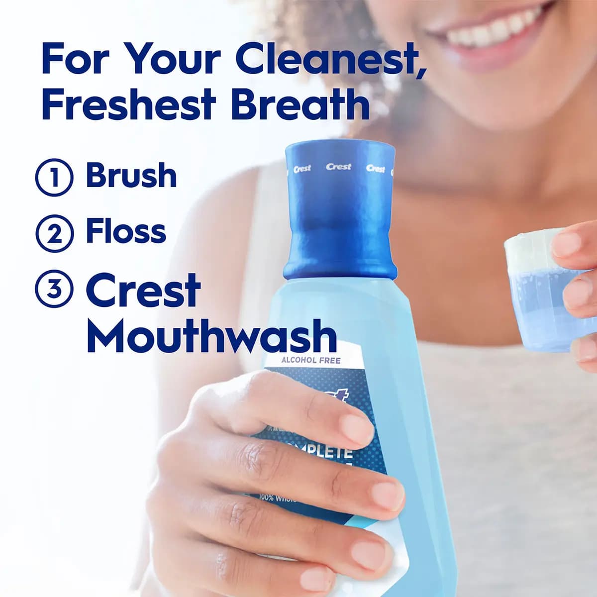 Oral-B Crest Pro Health Complete Clean Mouthwash [Our Best Protection for Kids from Kid's Crest, the #1 Kids Toothpaste Brand in America, Rebuilds tooth density for stronger teeth*