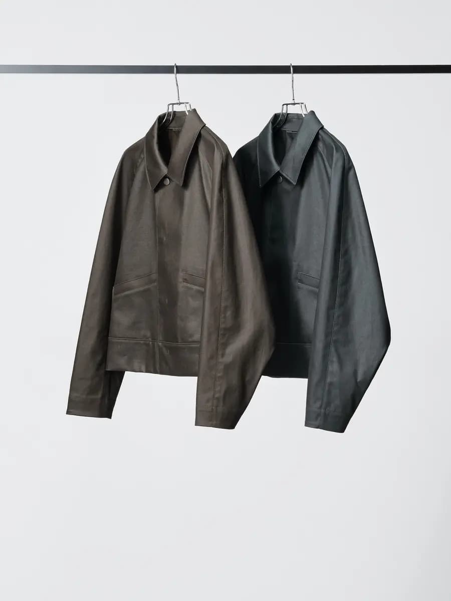Uniqlo Coated Blouson Dark Gray [100% Cotton, Imported, Hand wash cold, Do not dry clean]