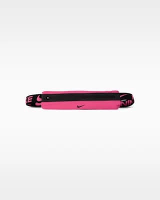 Nike Slim 4.0 Running Waist Pack Hyper Pink/Black/Black [90% polyester/10% spandex, Spot clean, ONE SIZE]